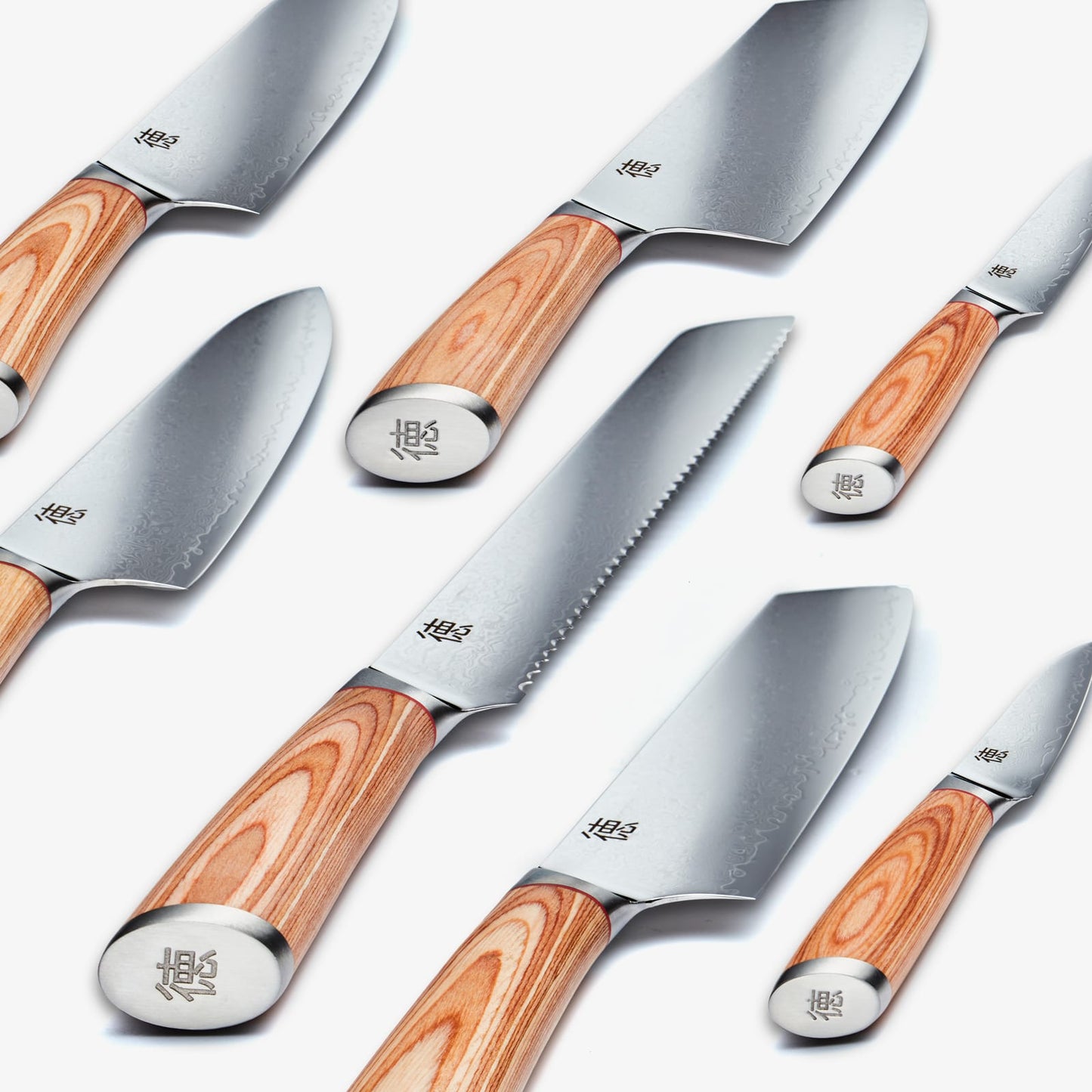 HARUTA (はるた) 10 PCS Set VG10 Damas Damas Steel Kitchen Knives