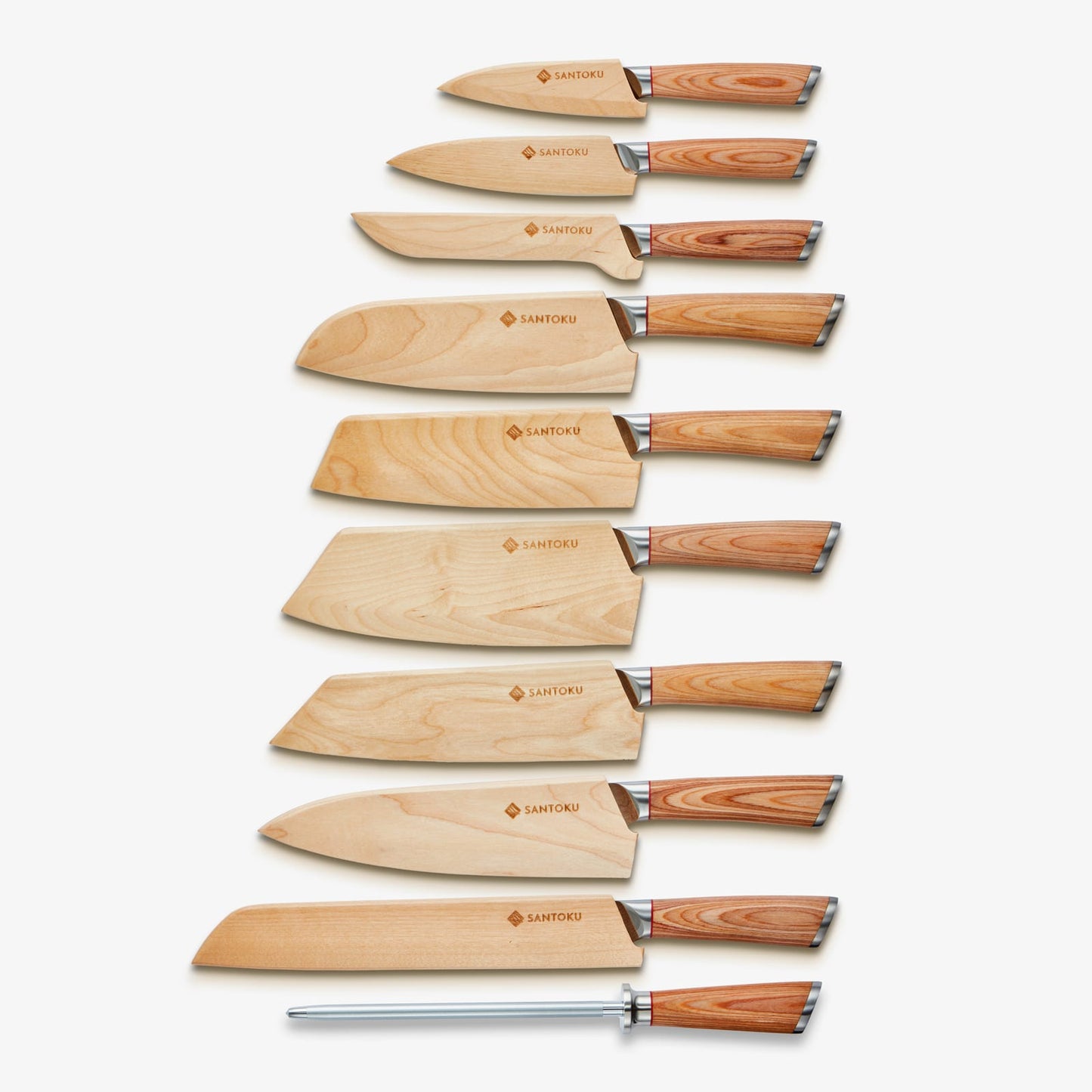 HARUTA (はるた) 10 PCS Set VG10 Damas Damas Steel Kitchen Knives