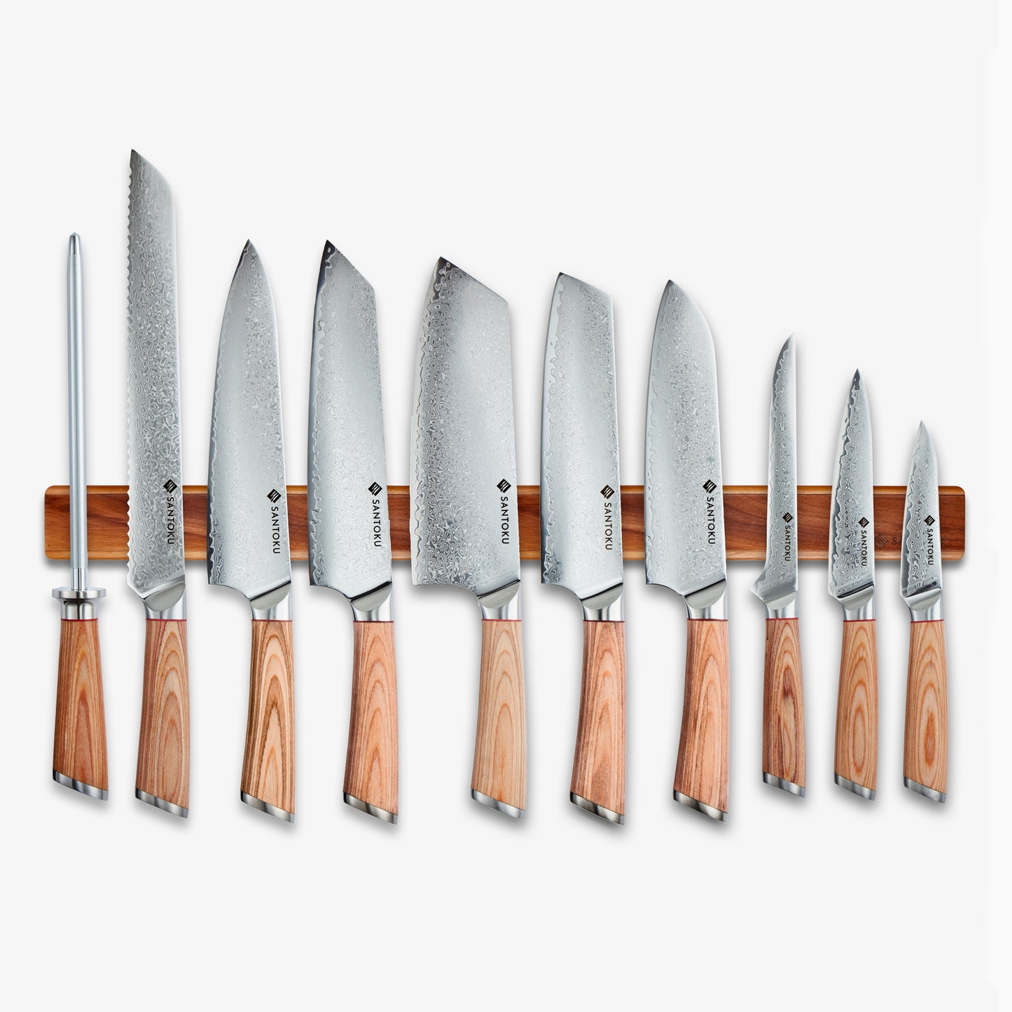 HARUTA (はるた) 10 PCS Set VG10 Damas Damas Steel Kitchen Knives