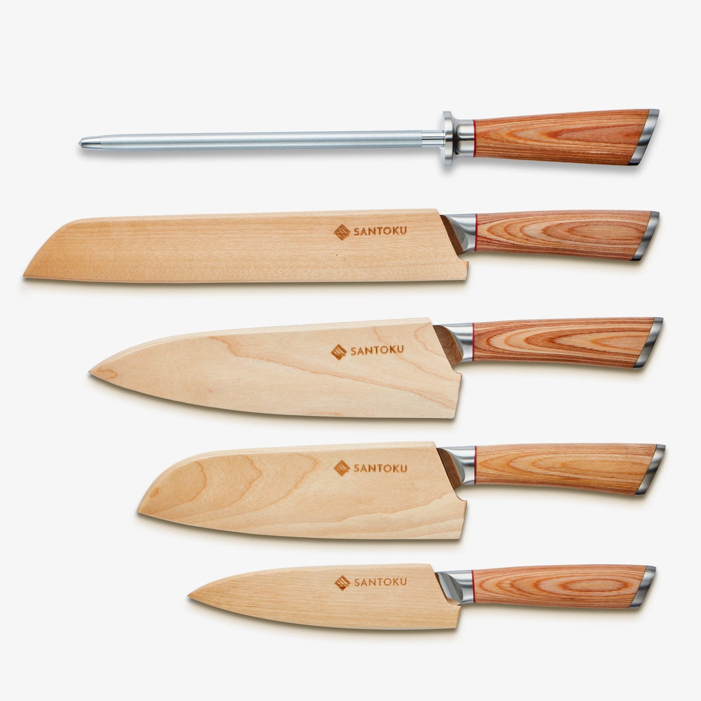 Haruta (はるた) 5 PCS set VG10 Damascus stalen keukenmessen