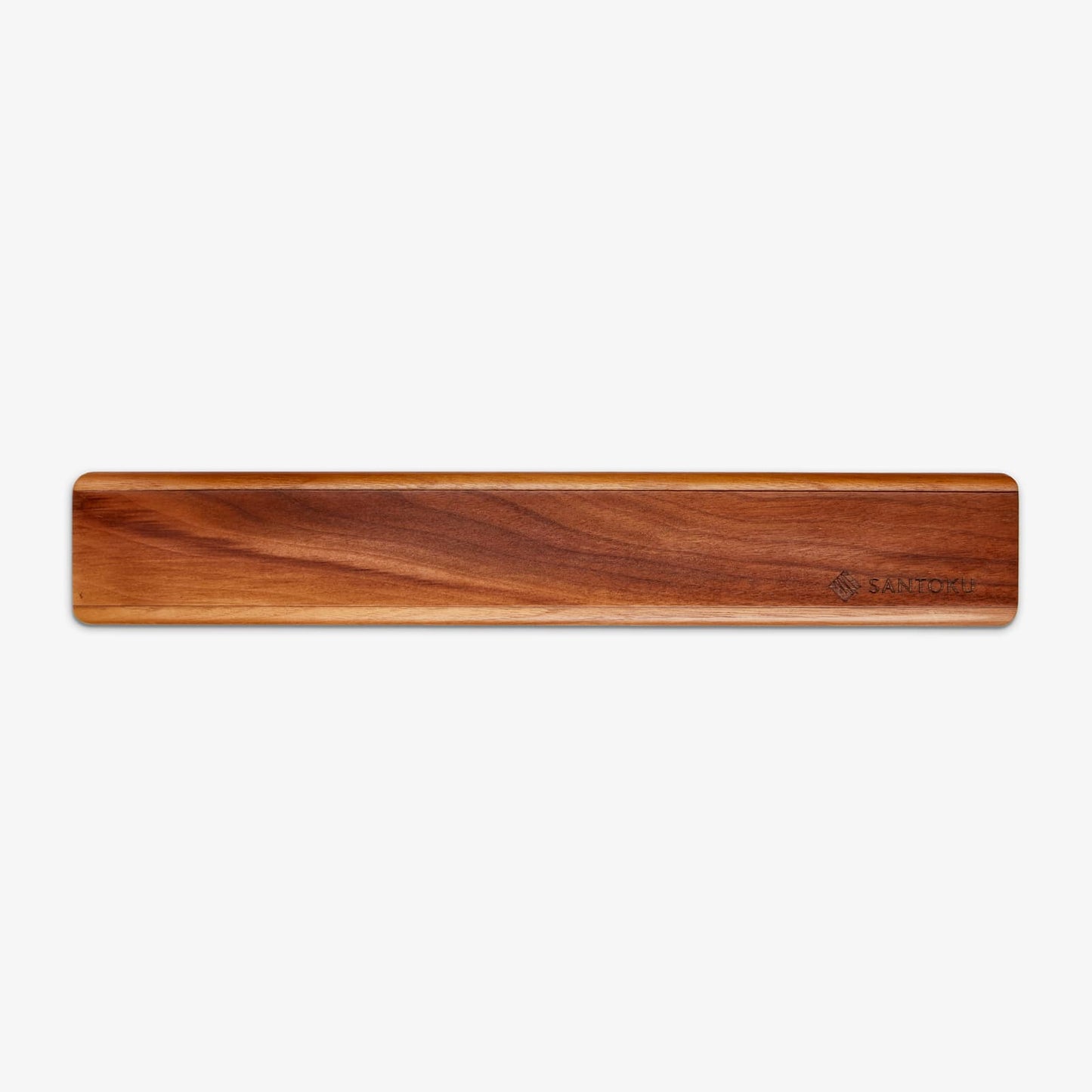Magnetisch houten muurmessenrek
