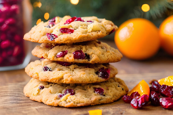 Taaie cranberry oranje koekjes