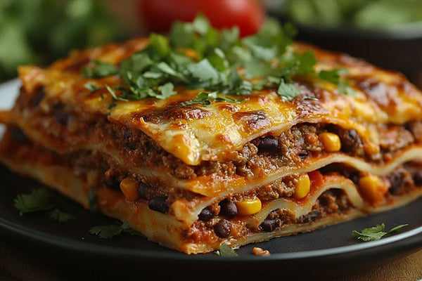 Layered Fiesta Taco Lasagna