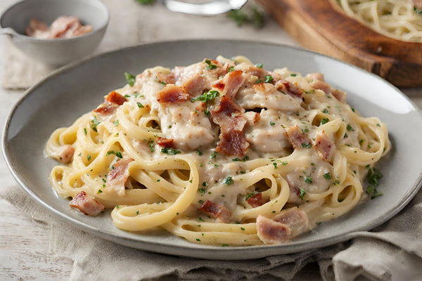 Luxe romige kip carbonara met frisse pancetta