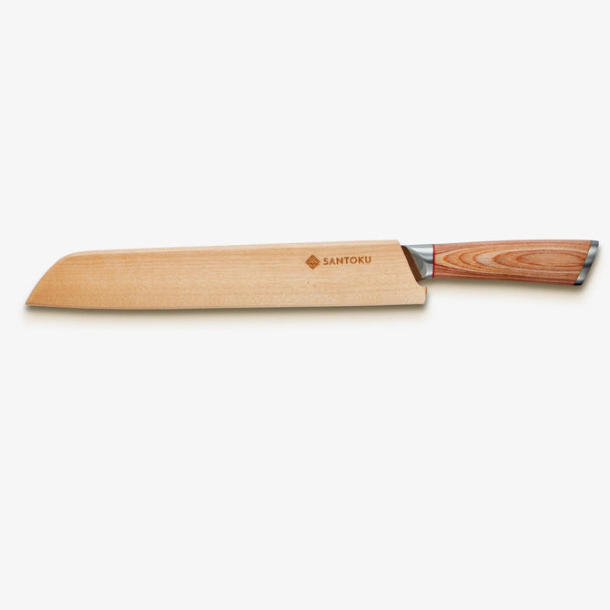 Haruta 10 inch VG10 Japanse Damascus stalen broodmes met houten handvat en schede