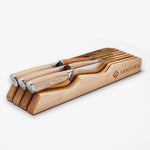 Küchenmesserschublade | Tisch-Organizer aus Holz