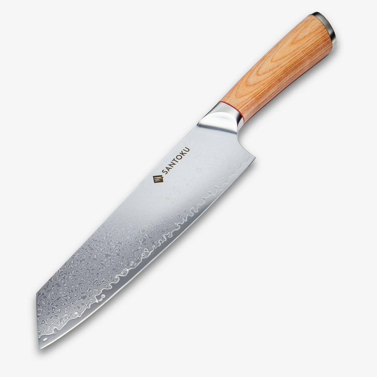 Haruta 8 Zoll VG10 japanisches Kiritsuke-Kochmesser aus Damaststahl mit Holzgriff und Scheide
