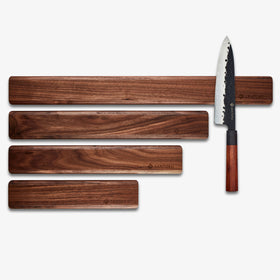 Magnetischer Wandmesserhalter aus Holz